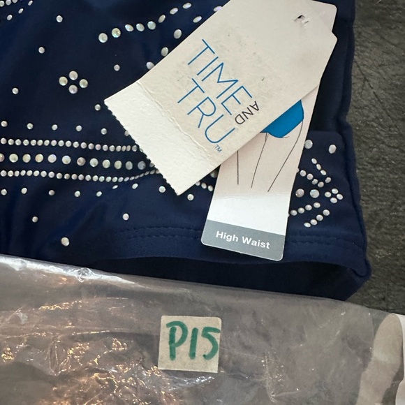 NWT, Time and Tru, Women’s high waisted bikini bottoms, L/G - Picture 3 of 3